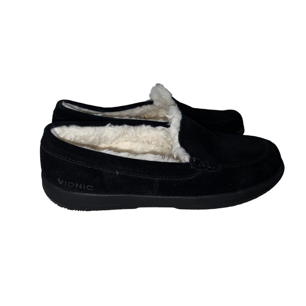 Women’s Vionic Lynez Slipper Black Suede Size 9